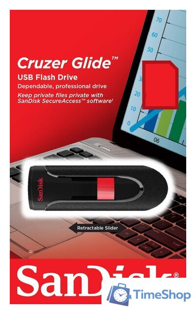 USB Flash SanDisk Cruzer Glide 256GB (черный) [SDCZ600-256G-G35] - Изображение №8 — Интернет-магазин Time-Shop