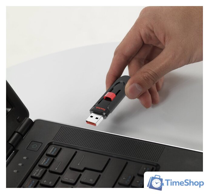 USB Flash SanDisk Cruzer Glide 256GB (черный) [SDCZ600-256G-G35] - Изображение №7 — Интернет-магазин Time-Shop
