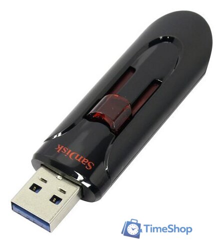 USB Flash SanDisk Cruzer Glide 256GB (черный) [SDCZ600-256G-G35] - Изображение №5 — Интернет-магазин Time-Shop