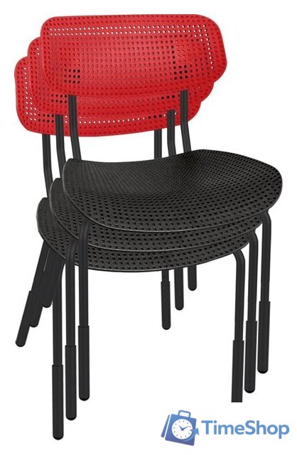 Детский стул Sheffilton SHT-S85PB-1 (черный/красный/черный муар) - Изображение №2 — Интернет-магазин Time-Shop