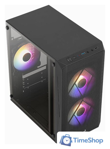 Корпус AeroCool CS-107 CS-107-A-BK-V2 - Изображение №11 — Интернет-магазин Time-Shop