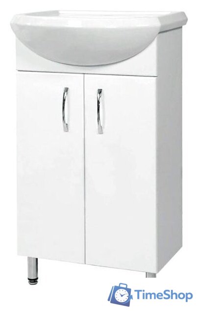  Tivoli Тумба Сити 45 462243 под умывальник Уют 45 (белый) - Изображение №1 — Интернет-магазин Time-Shop