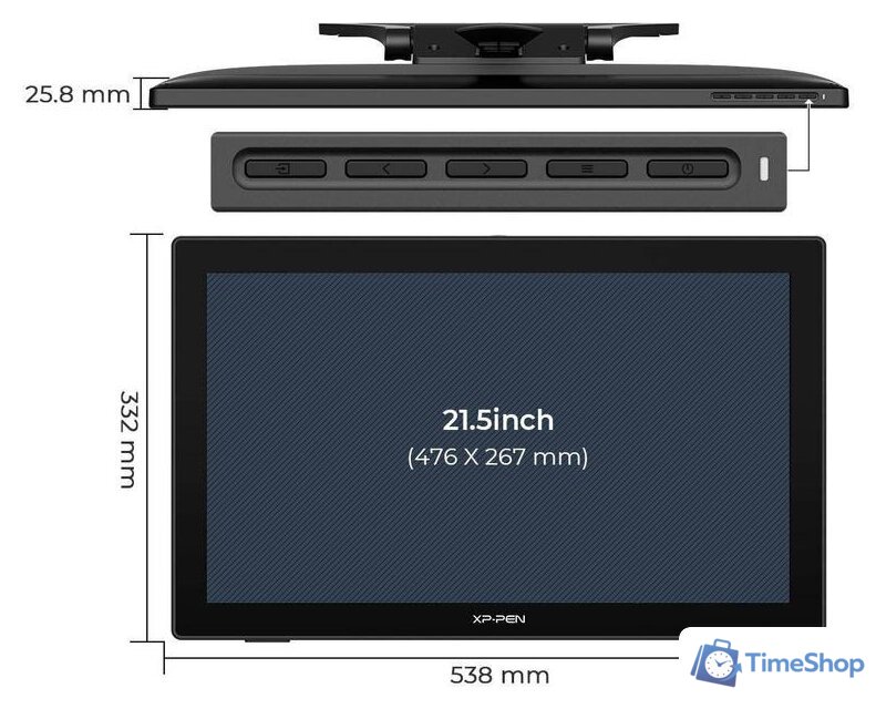 Графический монитор XP-Pen Artist 22 (2-е поколение) - Изображение №4 — Интернет-магазин Time-Shop