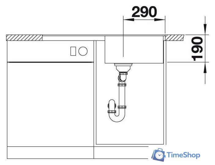 Кухонная мойка Blanco Metra 5 S-F 527111 (нежный белый) - Изображение №5 — Интернет-магазин Time-Shop