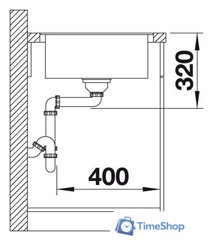 Кухонная мойка Blanco Metra 5 S-F 527111 (нежный белый) - Изображение №6 — Интернет-магазин Time-Shop