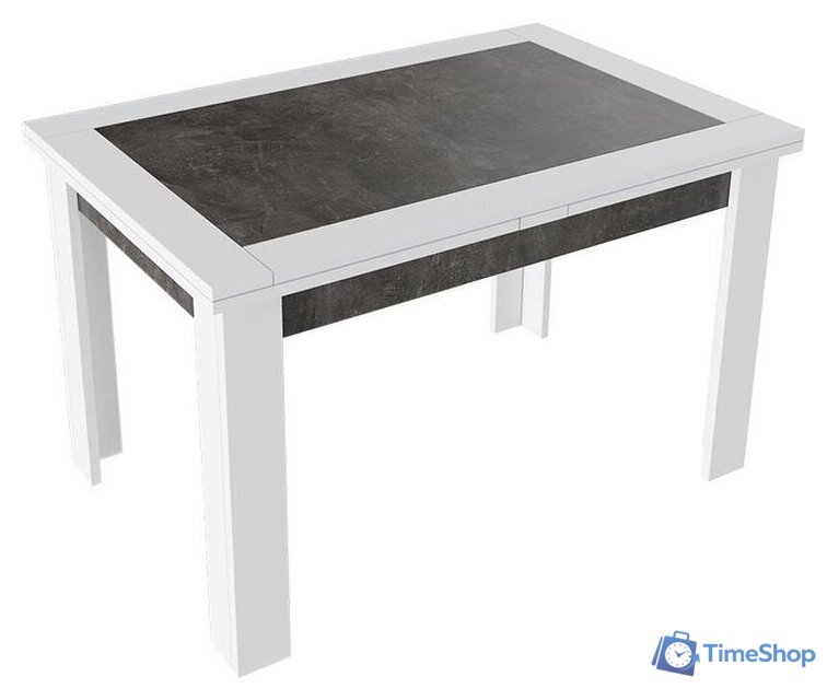 Кухонный стол Трия Хьюстон тип 4 (белый/ателье темный) - Изображение №1 — Интернет-магазин Time-Shop