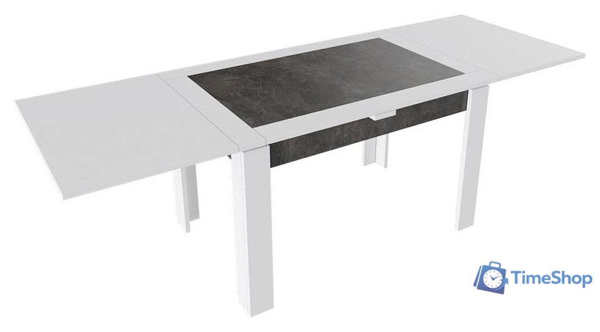 Кухонный стол Трия Хьюстон тип 4 (белый/ателье темный) - Изображение №2 — Интернет-магазин Time-Shop