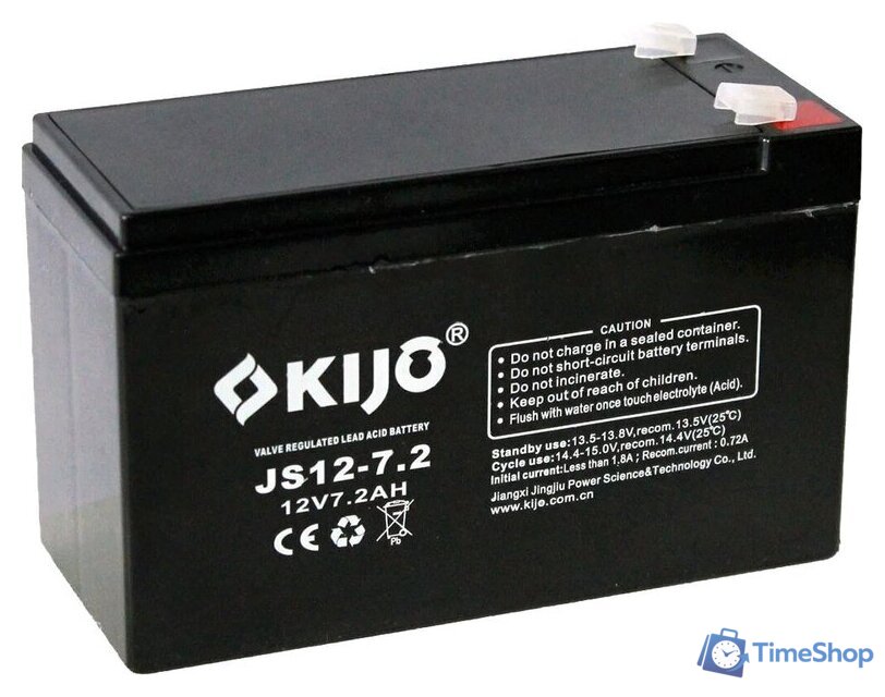 Аккумулятор для ИБП Kijo JS12-7.2 F1 (12В/7.2 А·ч) - Изображение №1 — Интернет-магазин Time-Shop