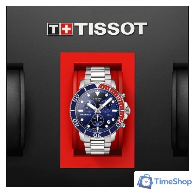 Наручные часы Tissot Seastar 1000 Chronograph T120.417.11.041.03 - Изображение №5 — Интернет-магазин Time-Shop