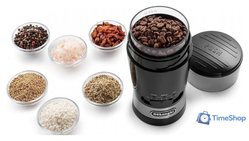Электрическая кофемолка DeLonghi KG 210 - Изображение №6 — Интернет-магазин Time-Shop