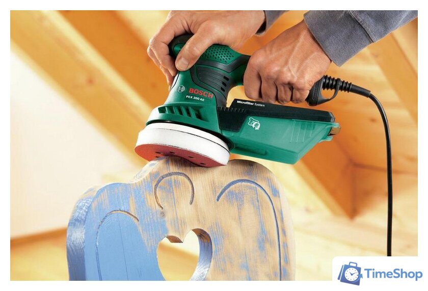 Эксцентриковая шлифмашина Bosch PEX 300 AE (06033A3020) - Изображение №5 — Интернет-магазин Time-Shop