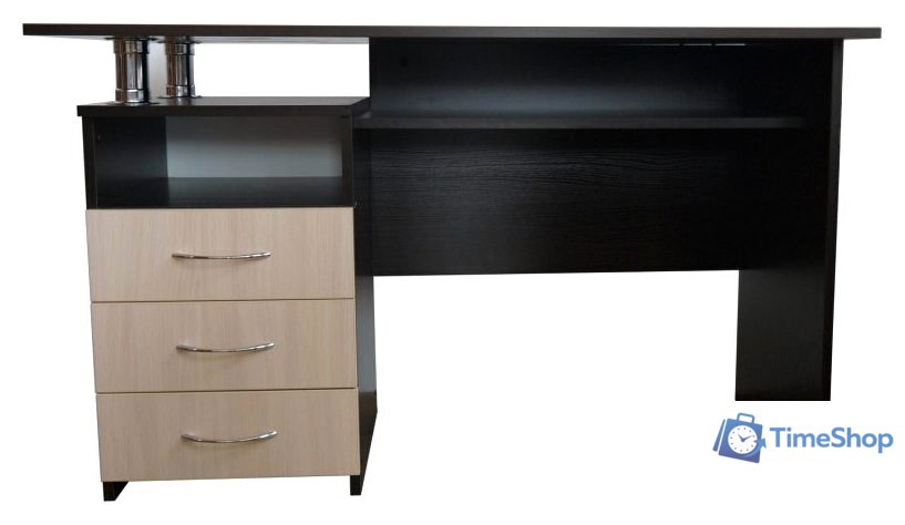 Стол Компас мебель КС-003-22 (венге темный/дуб молочный) - Изображение №1 — Интернет-магазин Time-Shop