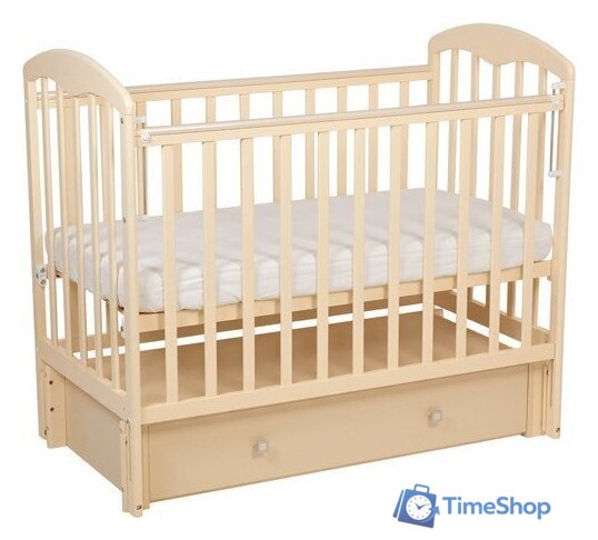 Классическая детская кроватка Фея 328 (бежевый) - Изображение №1 — Интернет-магазин Time-Shop
