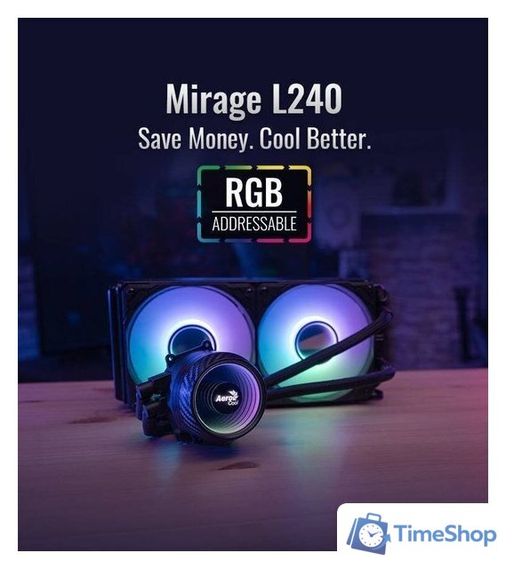 Система жидкостного охлаждения для процессора AeroCool Mirage L240 (черный) - Изображение №16 — Интернет-магазин Time-Shop