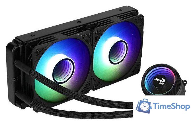 Система жидкостного охлаждения для процессора AeroCool Mirage L240 (черный) - Изображение №2 — Интернет-магазин Time-Shop