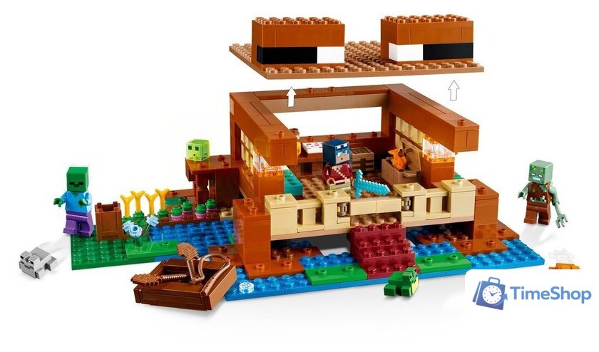 Конструктор LEGO Minecraft 21256 Лягушачий дом - Изображение №5 — Интернет-магазин Time-Shop