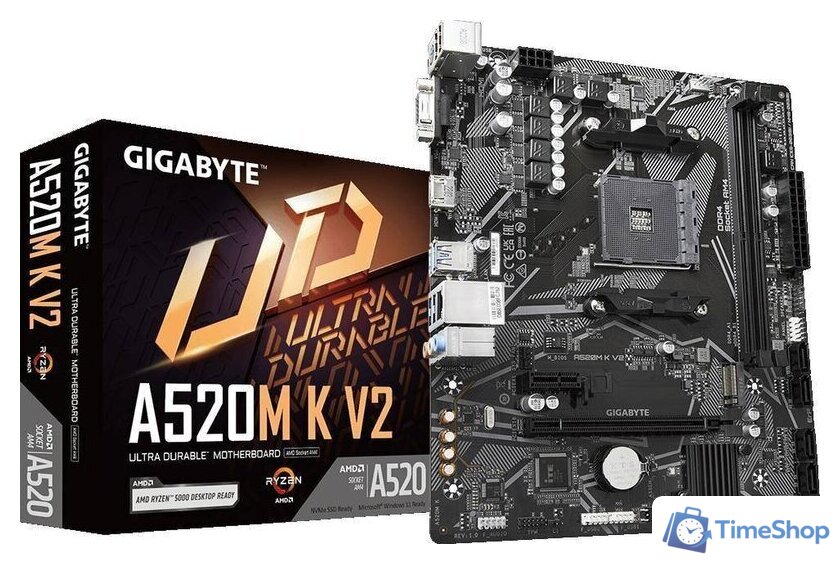 Материнская плата Gigabyte A520M K V2 (rev. 1.0) - Изображение №5 — Интернет-магазин Time-Shop