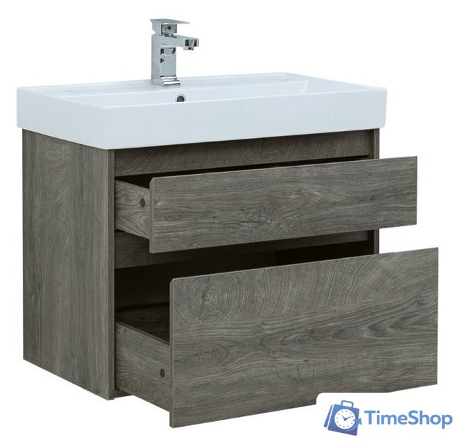  Aquanet Тумба под умывальник Nova Lite 75 242273 (с 2 ящиками) - Изображение №6 — Интернет-магазин Time-Shop