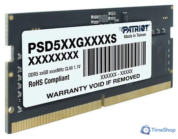Оперативная память Patriot Signature Line 32ГБ DDR5 SODIMM 5600 МГц PSD532G56002S - Изображение №3 — Интернет-магазин Time-Shop
