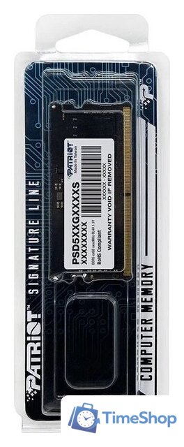 Оперативная память Patriot Signature Line 32ГБ DDR5 SODIMM 5600 МГц PSD532G56002S - Изображение №6 — Интернет-магазин Time-Shop
