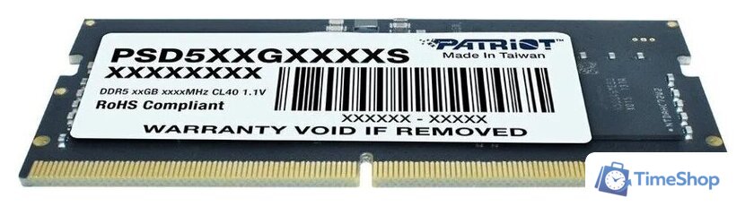 Оперативная память Patriot Signature Line 32ГБ DDR5 SODIMM 5600 МГц PSD532G56002S - Изображение №5 — Интернет-магазин Time-Shop