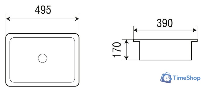 Умывальник WeltWasser Deilbach 6068 - Изображение №4 — Интернет-магазин Time-Shop