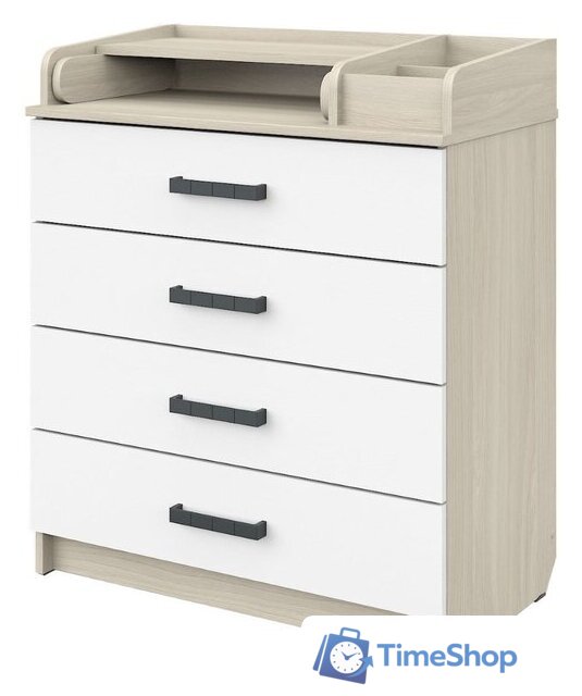 Детский комод Атон Мебель Marvin (шимо светлый/белый) - Изображение №1 — Интернет-магазин Time-Shop