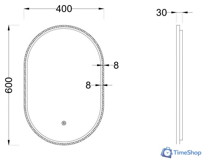  Roxen Зеркало Grown 510200-60GM 40x60 - Изображение №16 — Интернет-магазин Time-Shop