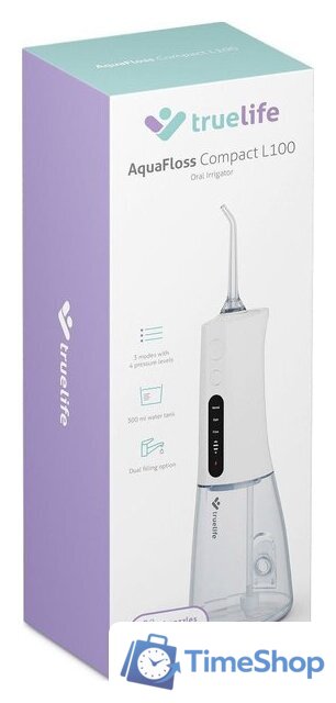 Ирригатор  TrueLife AquaFloss Compact L100 (белый) - Изображение №12 — Интернет-магазин Time-Shop