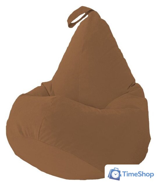 Кресло-мешок Flagman Груша Софт 130x85 XXL GXL.5-320 (Naomi 08 велюр) - Изображение №1 — Интернет-магазин Time-Shop