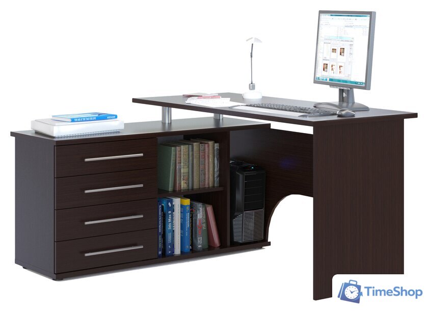 Стол Сокол КСТ-109 левый (венге) - Изображение №1 — Интернет-магазин Time-Shop