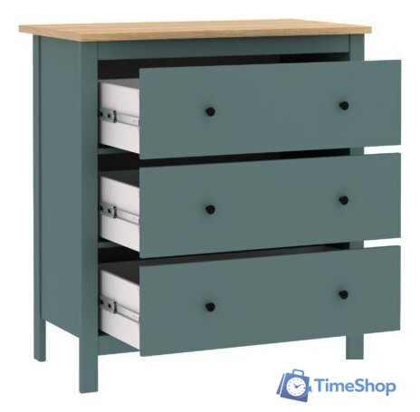 Комод Mio Tesoro Сага 2.08.02.020.16 (темно-бирюзовый/ясень) - Изображение №2 — Интернет-магазин Time-Shop