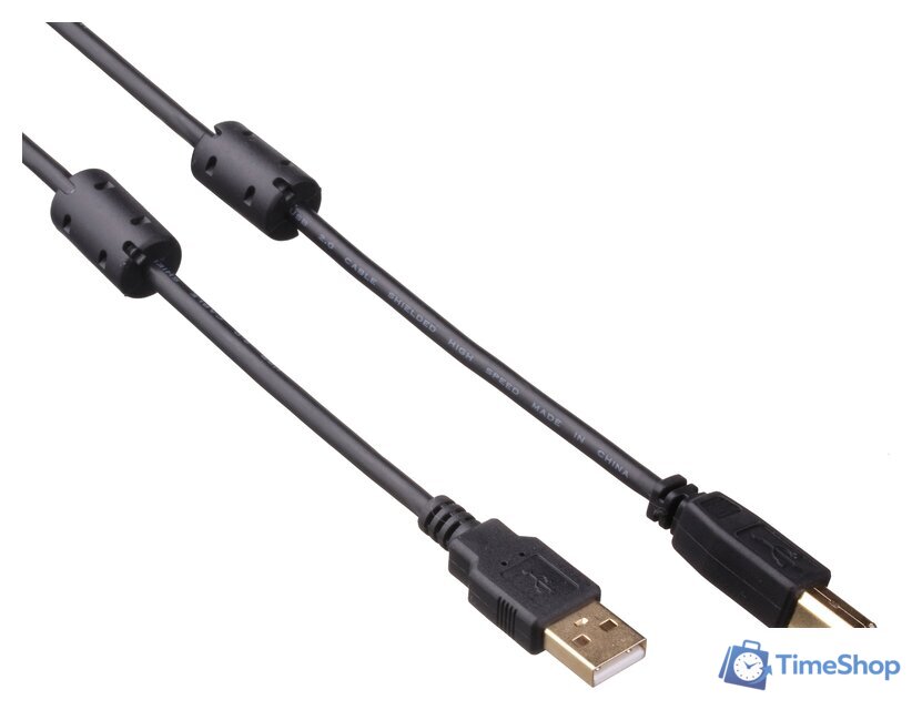 Кабель ExeGate USB 2.0 Pro AM-BM 3м 2 фильтра [EX138947RUS] - Изображение №1 — Интернет-магазин Time-Shop