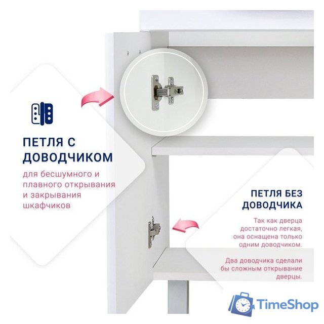  Doratiz Тумба под умывальник Doratiz Вега 50 9912.495 (белый) - Изображение №9 — Интернет-магазин Time-Shop