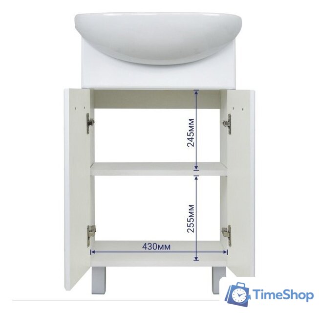  Doratiz Тумба под умывальник Doratiz Вега 50 9912.495 (белый) - Изображение №12 — Интернет-магазин Time-Shop