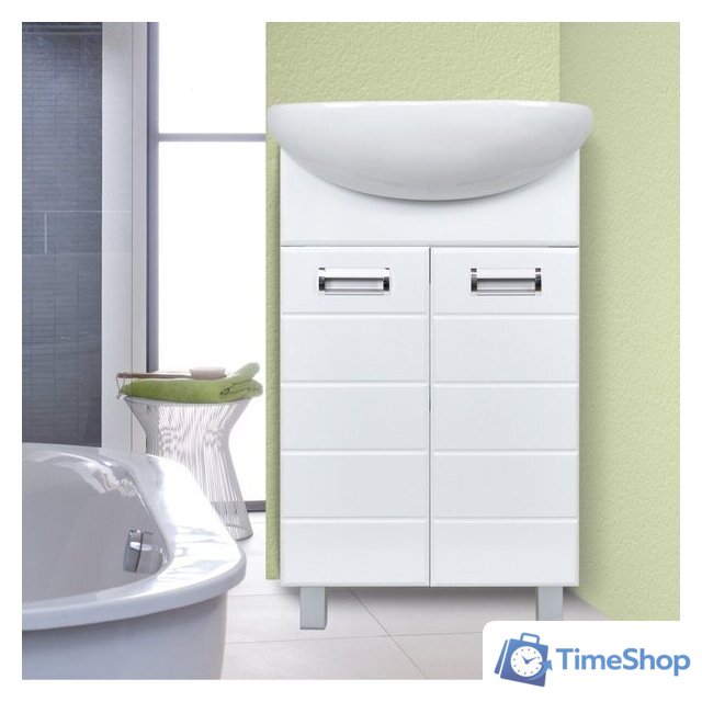  Doratiz Тумба под умывальник Doratiz Вега 50 9912.495 (белый) - Изображение №6 — Интернет-магазин Time-Shop
