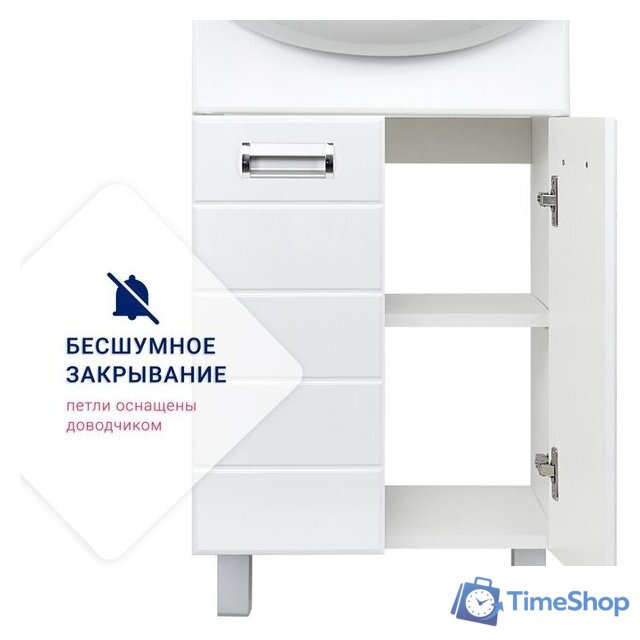  Doratiz Тумба под умывальник Doratiz Вега 50 9912.495 (белый) - Изображение №7 — Интернет-магазин Time-Shop