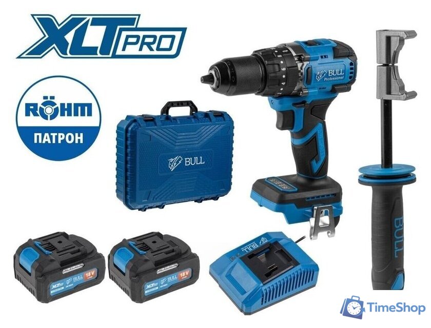 Ударная дрель-шуруповерт Bull SR 1806 R-series Xcase XLTpro 2329059 (с 2-мя АКБ, кейс) - Изображение №1 — Интернет-магазин Time-Shop