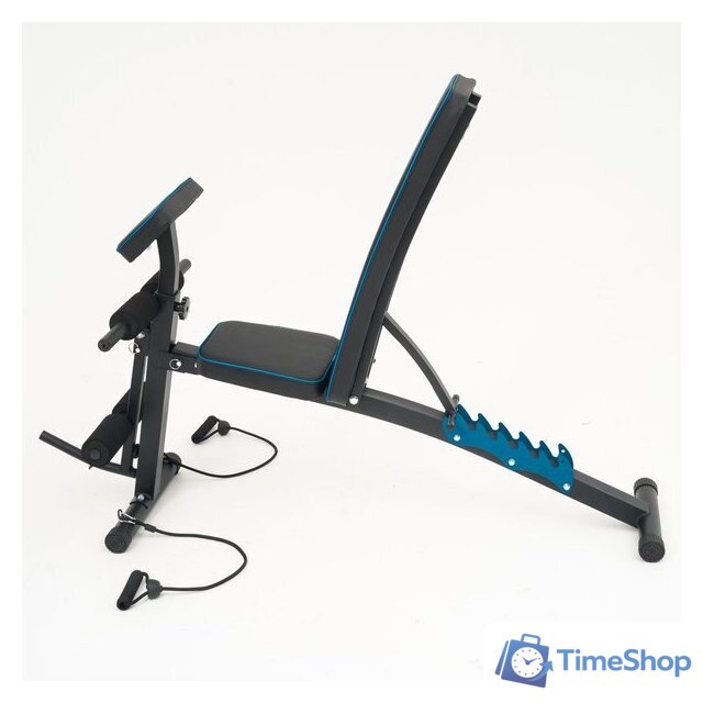 Силовая скамья Calviano 1003 (черный/синий) - Изображение №13 — Интернет-магазин Time-Shop