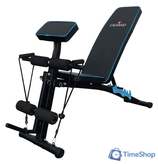 Силовая скамья Calviano 1003 (черный/синий) - Изображение №1 — Интернет-магазин Time-Shop
