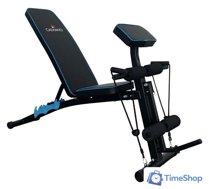 Силовая скамья Calviano 1003 (черный/синий) - Изображение №3 — Интернет-магазин Time-Shop