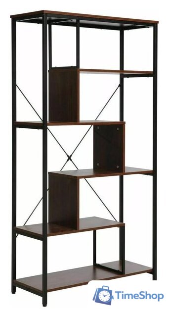 Стеллаж Signal Net A (орех/черный) - Изображение №1 — Интернет-магазин Time-Shop