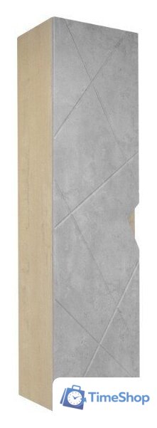  Doratiz Шкаф-пенал Фьорд 40 L 2712.304 (дуб бунратти/цемент,с подвесной) - Изображение №2 — Интернет-магазин Time-Shop