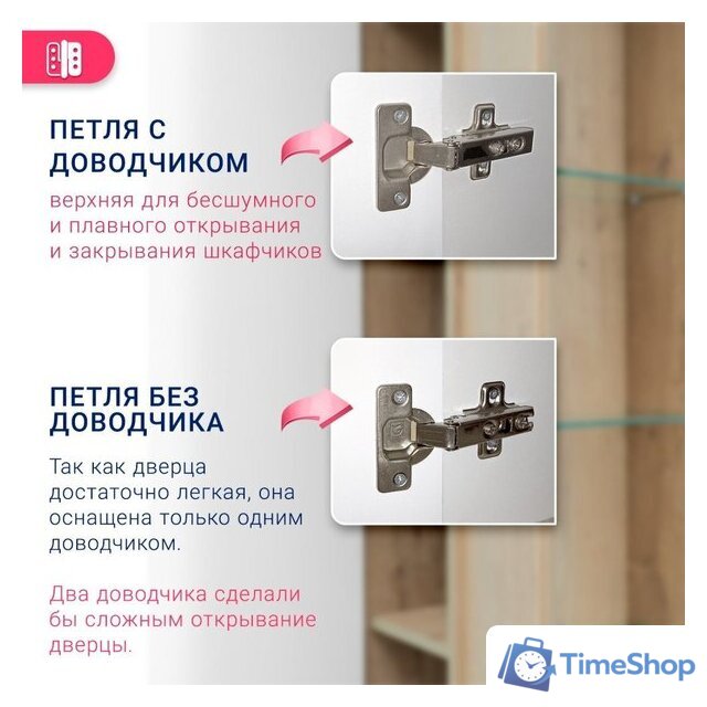  Doratiz Шкаф-пенал Фьорд 40 L 2712.304 (дуб бунратти/цемент,с подвесной) - Изображение №12 — Интернет-магазин Time-Shop