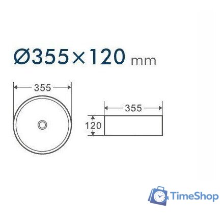 Умывальник D&K Matrix DT1391516 (белый) - Изображение №3 — Интернет-магазин Time-Shop