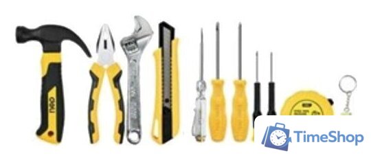 Набор домашнего мастера Deli EDL1211 (11 предметов) - Изображение №1 — Интернет-магазин Time-Shop