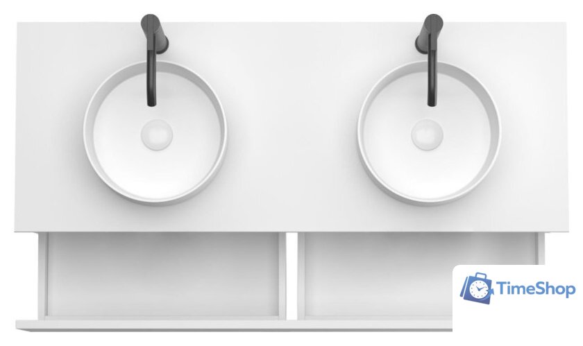  ЗОВ Тумба под умывальник Кито-2 120 2K120LA0MWMC-KP13W (аттик/белый матовый) - Изображение №3 — Интернет-магазин Time-Shop