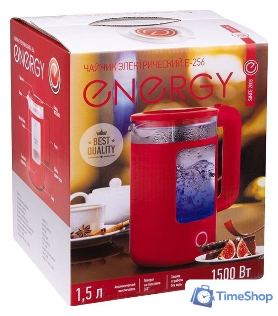 Электрический чайник Energy E-256 (красный) - Изображение №5 — Интернет-магазин Time-Shop