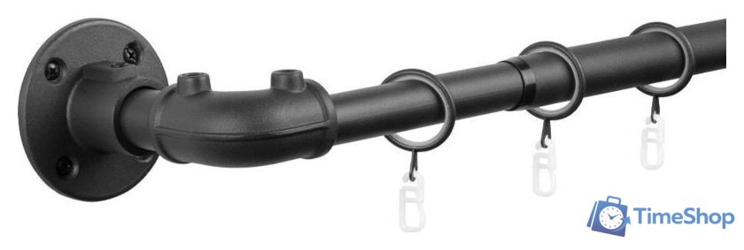 Карниз для штор UG Home Раздвижной 1-рядный 1КМ-У-49-360-Ч (черный, 0.49-3.6м) - Изображение №1 — Интернет-магазин Time-Shop