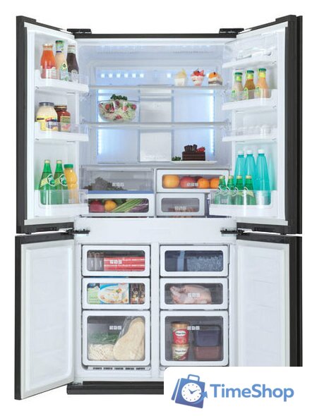 Многодверный холодильник Sharp SJ-FS97VBK - Изображение №2 — Интернет-магазин Time-Shop
